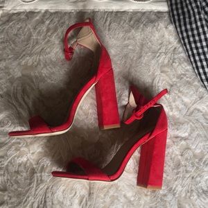 Red heel sandal